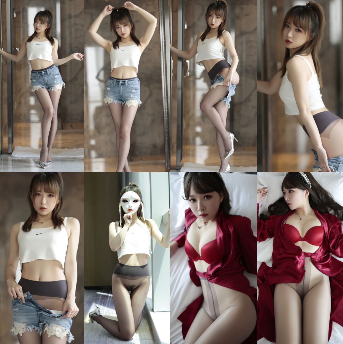 ♊无内黑丝♊肤白超甜的小姐姐唯美纯欲写真2套【169P/1.5GB】-集乐社