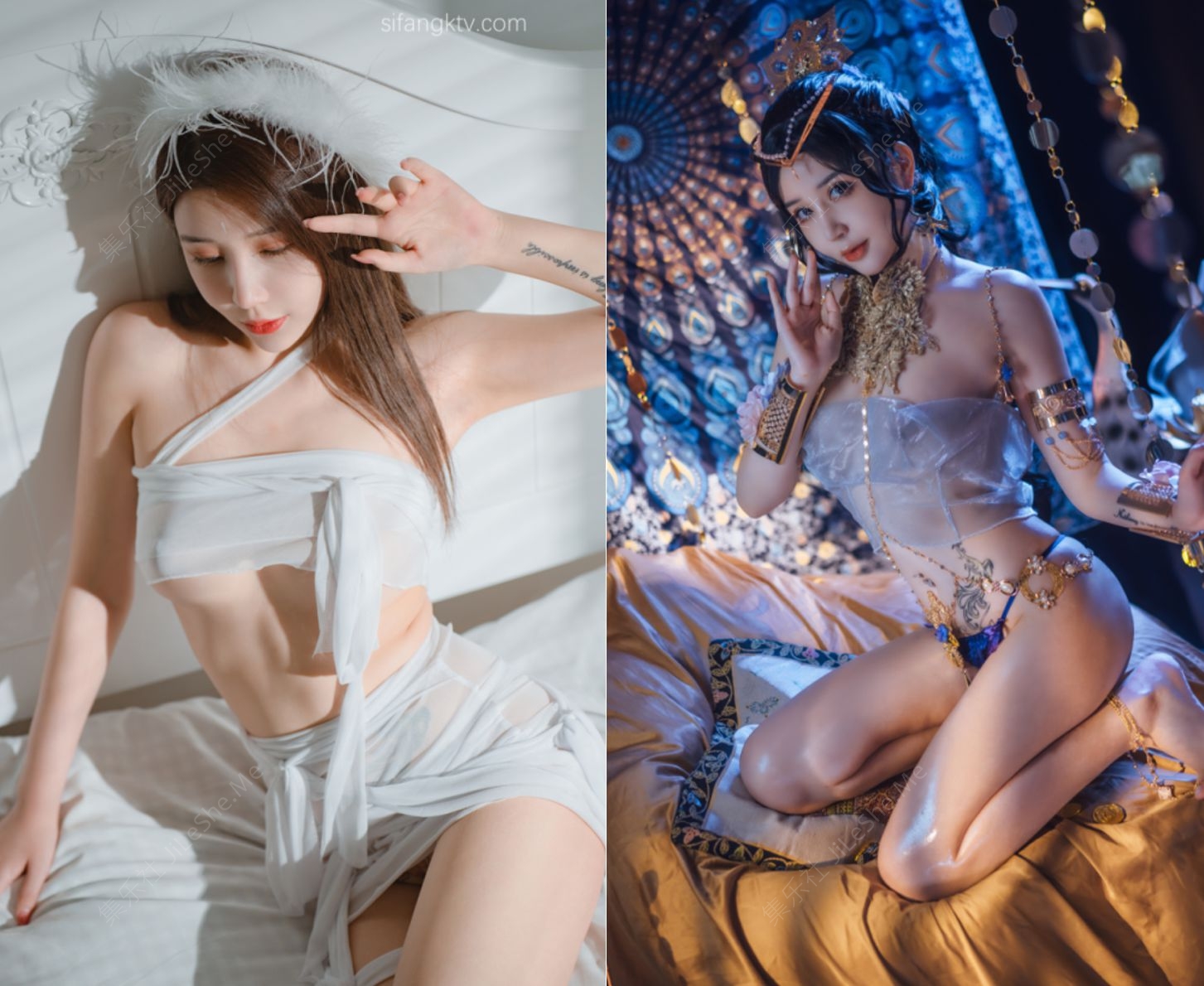♏稀有流出♏高颜值前凸后翘平模蜜蜜子大尺度定制图四套【169P/1.3GB】-集乐社
