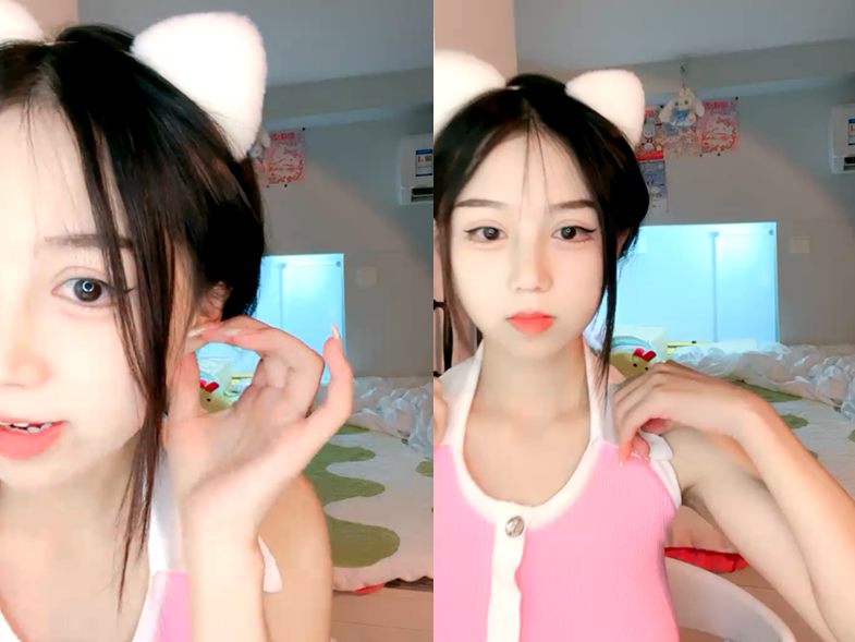 婴儿肥甜美少女！难得露全脸诱惑！顶级美乳S型身材，蜜桃臀撞击抖动，脱下丁字裤掰开穴【1V/1.4GB】-集乐社