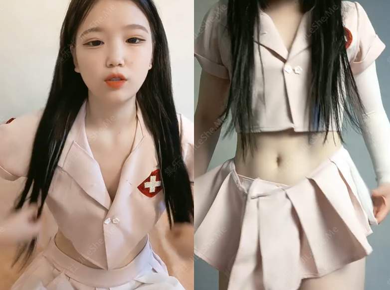 呆萌新人小妹妹！精瘦小男友在家操逼！抓着扁股一路操，紧致粉嫩小穴，操完手指扣穴出水-集乐社