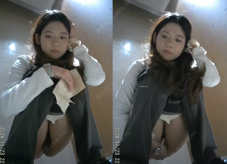 极品厕拍❤️全景酒吧女厕偷拍 美女尿尿小姐姐摔倒了屁股上全是尿【1V/157MB】-集乐社